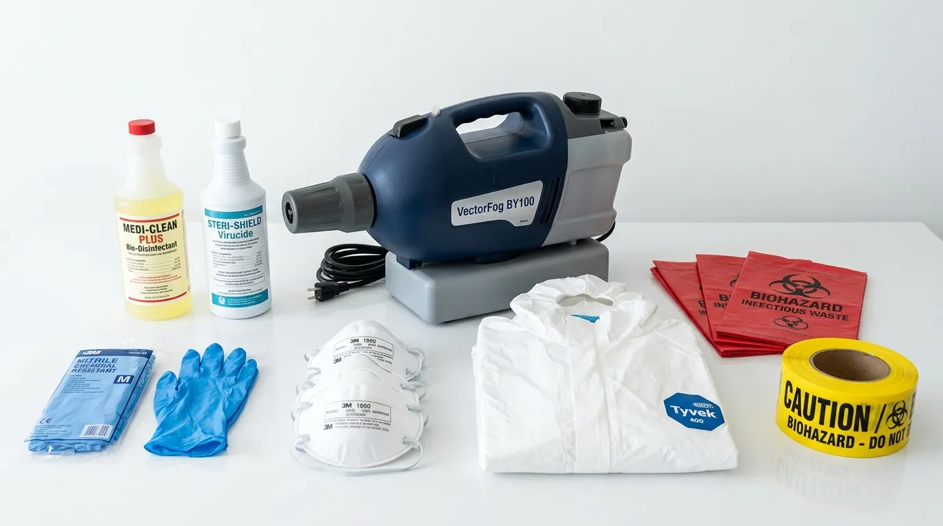 Professional biohazard remediation crew working in Zephyrhills