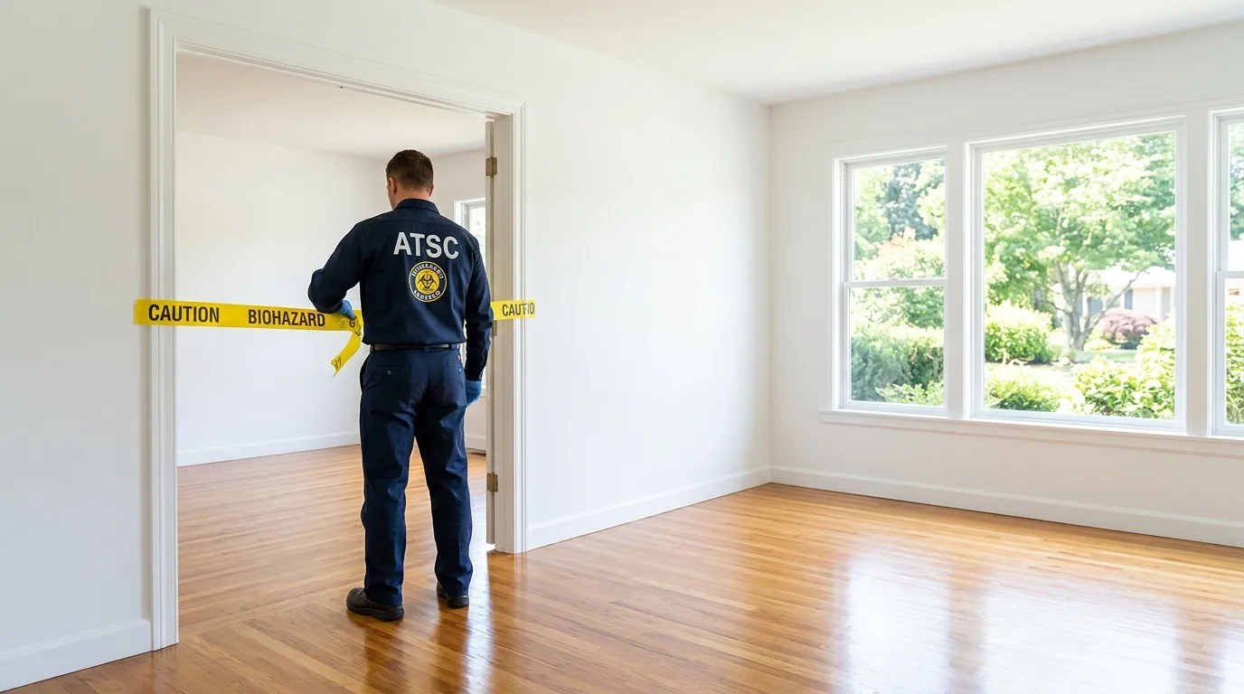 Certified biohazard cleanup crew performing Decomposition Cleanup in Zephyrhills